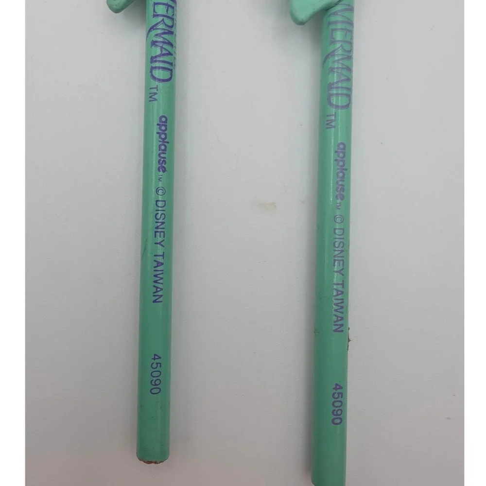 Disney Little Mermaid Ariel Pencil Set 2pc Green Fair Applause Dirty